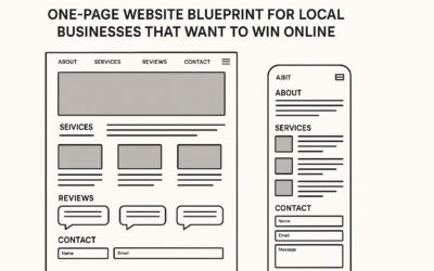 One-Page Website Blueprint for Local Businesses That Want to Win Online